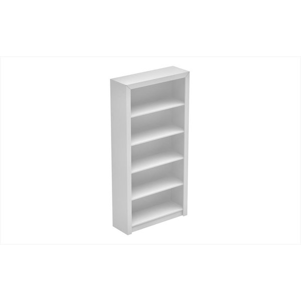 Designed To Furnish Accentuations by Classic Olinda Bookcase 1 with 5-Shelves in White DE889660